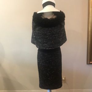 Two pice Poncho and skirt.